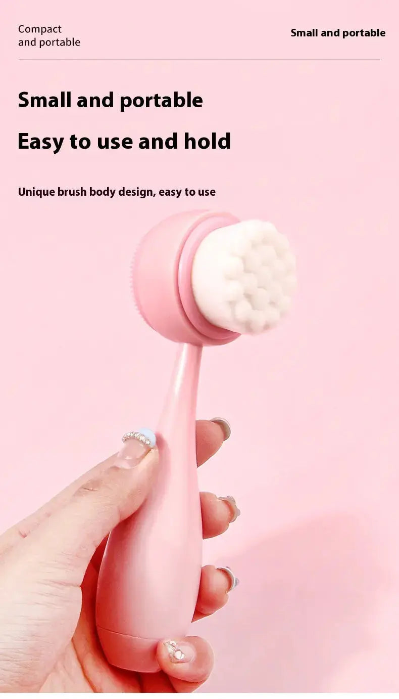 Facial Brush & Coral Fleece Hair Band Set My Store