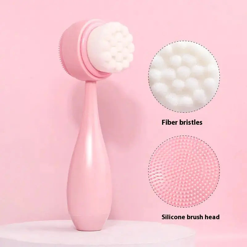 Facial Brush & Coral Fleece Hair Band Set My Store