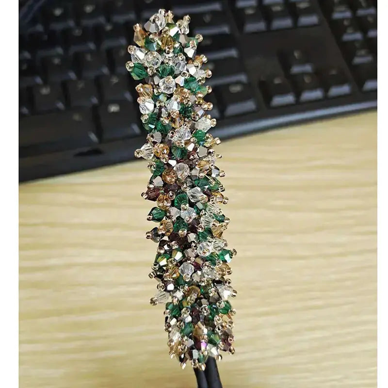 Korean Flower Bud Head Crystal Hairpin My Store