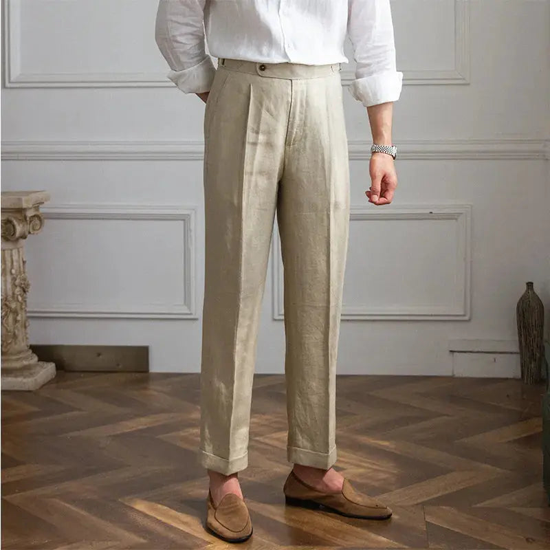 Men's Fashionable Linen Casual Pants My Store